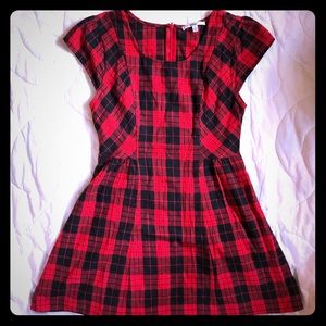 💕HP💕 Adorable Papaya red plaid dress